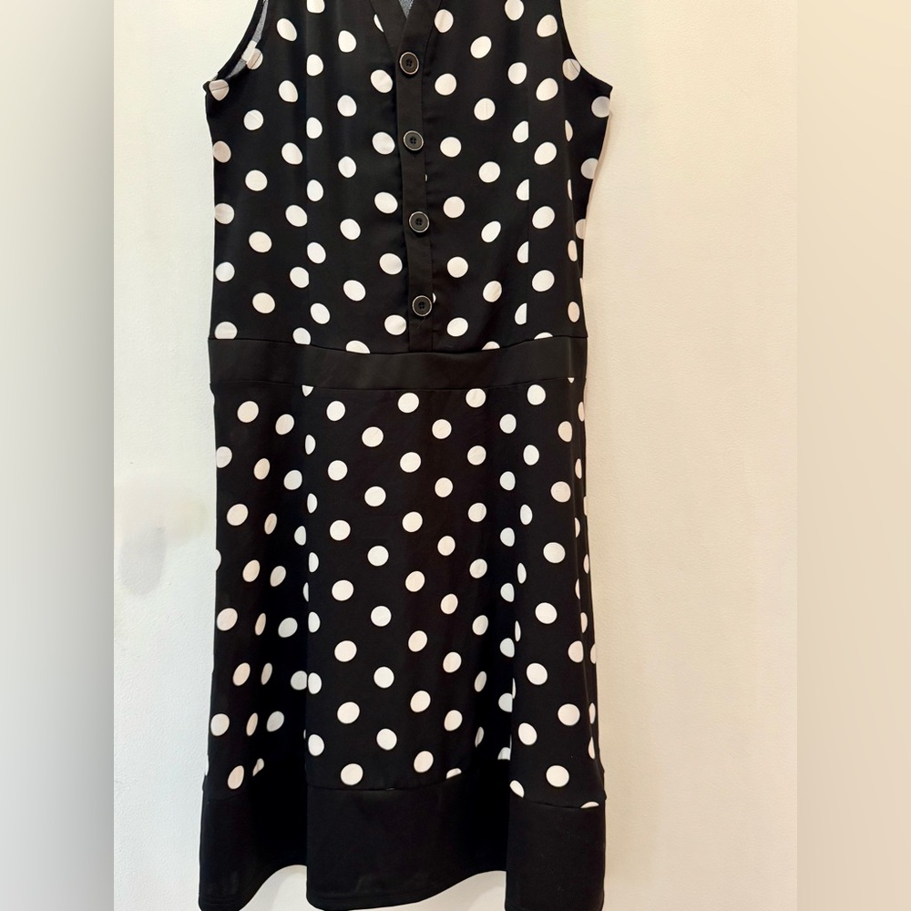 Black and White Polka Dot Dress